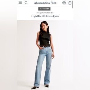 Abercrombie Relaxed Jeans size 36 LONG / 22 LONG